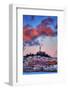 Sunset Clouds Over Coit Tower, San Francisco Icon Travel-Vincent James-Framed Photographic Print