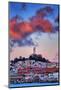 Sunset Clouds Over Coit Tower, San Francisco Icon Travel-Vincent James-Mounted Photographic Print