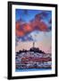 Sunset Clouds Over Coit Tower, San Francisco Icon Travel-Vincent James-Framed Photographic Print