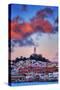 Sunset Clouds Over Coit Tower, San Francisco Icon Travel-Vincent James-Stretched Canvas