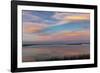 Sunset clouds reflection at Medicine Lake National Wildlife Refuge, Montana, USA-Chuck Haney-Framed Photographic Print