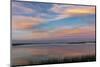 Sunset clouds reflection at Medicine Lake National Wildlife Refuge, Montana, USA-Chuck Haney-Mounted Photographic Print