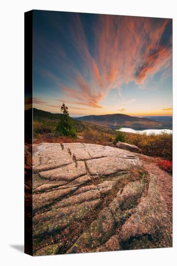 Sunset Cloudscape at Cadillac Mountain, Acadia National Park, Maine-Vincent James-Stretched Canvas