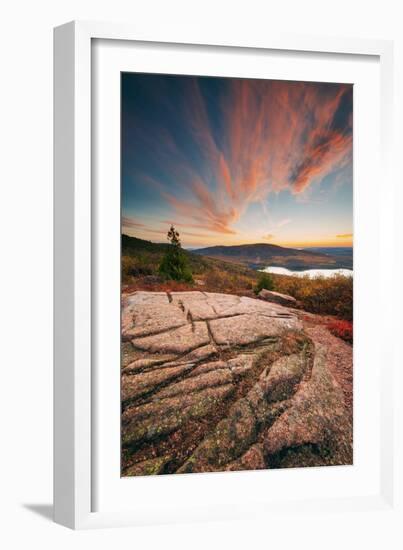 Sunset Cloudscape at Cadillac Mountain, Acadia National Park, Maine-Vincent James-Framed Photographic Print