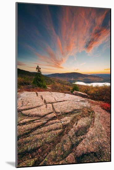 Sunset Cloudscape at Cadillac Mountain, Acadia National Park, Maine-Vincent James-Mounted Photographic Print