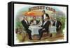 Sunset Club Brand Cigar Box Label-Lantern Press-Framed Stretched Canvas