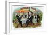 Sunset Club Brand Cigar Box Label-Lantern Press-Framed Art Print