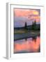 Sunset Color at Gibbon River, Yellowstone-Vincent James-Framed Photographic Print