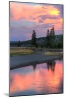Sunset Color at Gibbon River, Yellowstone-Vincent James-Mounted Photographic Print