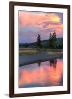 Sunset Color at Gibbon River, Yellowstone-Vincent James-Framed Photographic Print