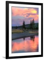 Sunset Color at Gibbon River, Yellowstone-Vincent James-Framed Photographic Print