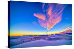 Sunset Colors over White Sands National Monument, New Mexico-Stocktrek Images-Stretched Canvas