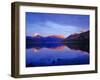 Sunset Colors the Peaks over Kintla Lake in Glacier National Park, Montana, USA-Chuck Haney-Framed Photographic Print