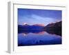 Sunset Colors the Peaks over Kintla Lake in Glacier National Park, Montana, USA-Chuck Haney-Framed Photographic Print