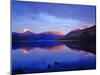 Sunset Colors the Peaks over Kintla Lake in Glacier National Park, Montana, USA-Chuck Haney-Mounted Photographic Print