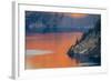 Sunset Colors the Waters at Crater Lake National Park, Oregon, Usa-Chuck Haney-Framed Photographic Print