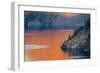 Sunset Colors the Waters at Crater Lake National Park, Oregon, Usa-Chuck Haney-Framed Photographic Print