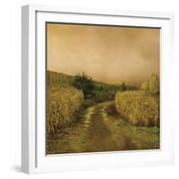 Sunset Cornfield-Dawne Polis-Framed Art Print