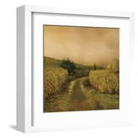 Sunset Cornfield-Dawne Polis-Framed Art Print