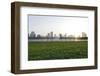 Sunset, Corniche Street, Golden Mile, Skyline, Backlight-Axel Schmies-Framed Photographic Print