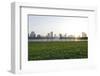 Sunset, Corniche Street, Golden Mile, Skyline, Backlight-Axel Schmies-Framed Photographic Print