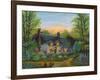 Sunset Cottage-Bonnie B. Cook-Framed Giclee Print