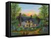 Sunset Cottage-Bonnie B. Cook-Framed Stretched Canvas