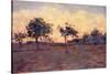 Sunset (Coucher De Soleil) 1881-Georges Seurat-Stretched Canvas