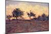 Sunset (Coucher De Soleil) 1881-Georges Seurat-Mounted Giclee Print