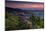 Sunset, Cowee Mountain Landscape, Blue Ridge Parkway, North Carolina-Howie Garber-Mounted Photographic Print