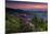 Sunset, Cowee Mountain Landscape, Blue Ridge Parkway, North Carolina-Howie Garber-Mounted Photographic Print