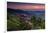 Sunset, Cowee Mountain Landscape, Blue Ridge Parkway, North Carolina-Howie Garber-Framed Photographic Print