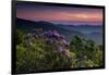 Sunset, Cowee Mountain Landscape, Blue Ridge Parkway, North Carolina-Howie Garber-Framed Photographic Print