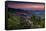 Sunset, Cowee Mountain Landscape, Blue Ridge Parkway, North Carolina-Howie Garber-Framed Stretched Canvas