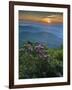 Sunset, Cowee Mountain Landscape, Blue Ridge Parkway, North Carolina-Howie Garber-Framed Photographic Print