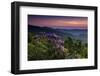 Sunset, Cowee Mountain Landscape, Blue Ridge Parkway, North Carolina-Howie Garber-Framed Photographic Print