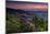 Sunset, Cowee Mountain Landscape, Blue Ridge Parkway, North Carolina-Howie Garber-Mounted Photographic Print