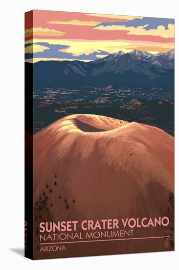 Sunset Crater Volcano National Monument, Arizona-Lantern Press-Stretched Canvas