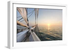 Sunset Cruise on the Western Union Schooner in Key West Florida, USA-Chuck Haney-Framed Photographic Print