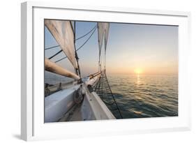 Sunset Cruise on the Western Union Schooner in Key West Florida, USA-Chuck Haney-Framed Photographic Print