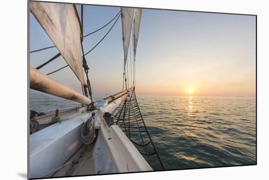 Sunset Cruise on the Western Union Schooner in Key West Florida, USA-Chuck Haney-Mounted Photographic Print