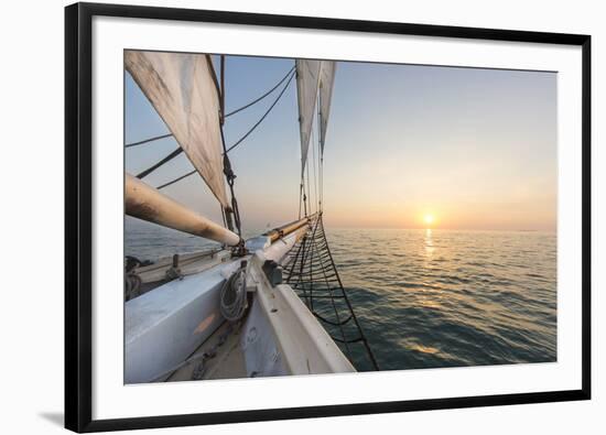 Sunset Cruise on the Western Union Schooner in Key West Florida, USA-Chuck Haney-Framed Photographic Print