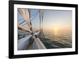 Sunset Cruise on the Western Union Schooner in Key West Florida, USA-Chuck Haney-Framed Photographic Print