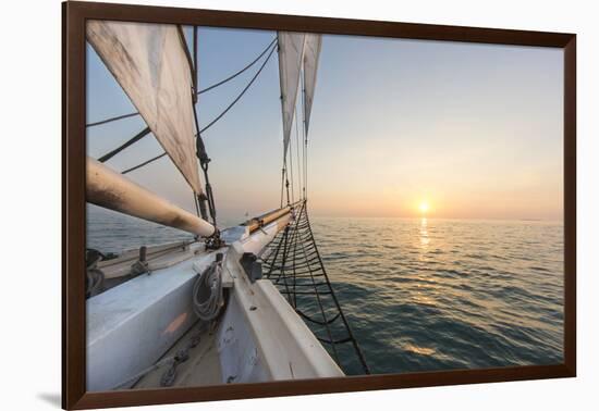 Sunset Cruise on the Western Union Schooner in Key West Florida, USA-Chuck Haney-Framed Photographic Print