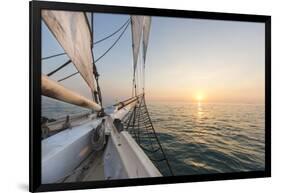 Sunset Cruise on the Western Union Schooner in Key West Florida, USA-Chuck Haney-Framed Photographic Print