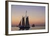 Sunset Cruise on the Western Union Schooner in Key West Florida, USA-Chuck Haney-Framed Photographic Print