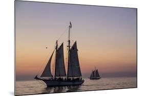 Sunset Cruise on the Western Union Schooner in Key West Florida, USA-Chuck Haney-Mounted Photographic Print