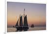 Sunset Cruise on the Western Union Schooner in Key West Florida, USA-Chuck Haney-Framed Photographic Print