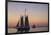 Sunset Cruise on the Western Union Schooner in Key West Florida, USA-Chuck Haney-Framed Photographic Print