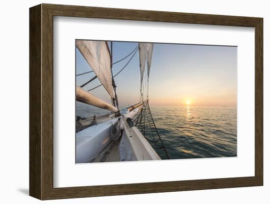 Sunset Cruise on the Western Union Schooner in Key West Florida, USA-Chuck Haney-Framed Photographic Print